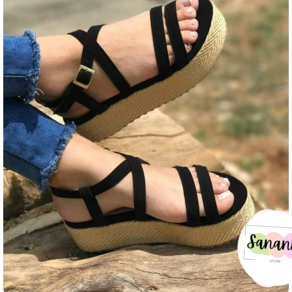 Sandalia Plataforma Yute
