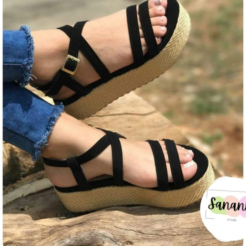 Sandalia Plataforma Yute